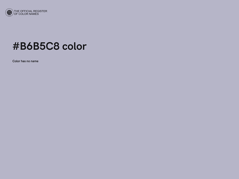 #B6B5C8 color image