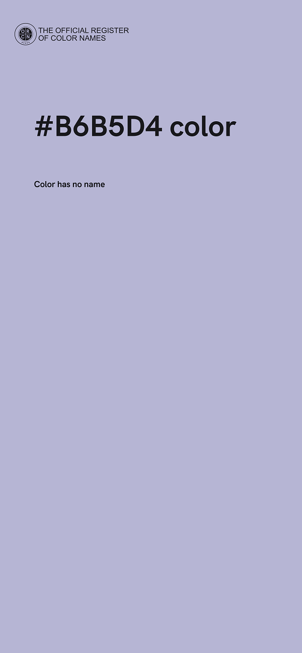 #B6B5D4 color image