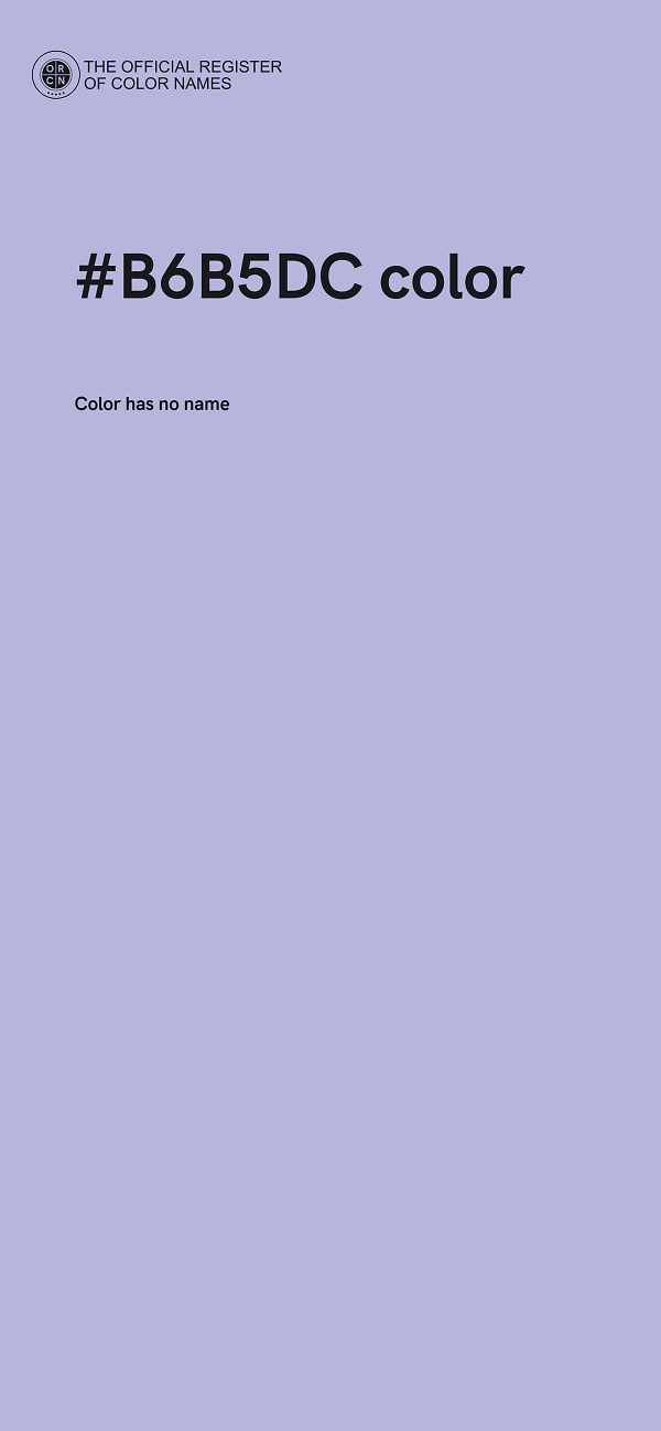 #B6B5DC color image