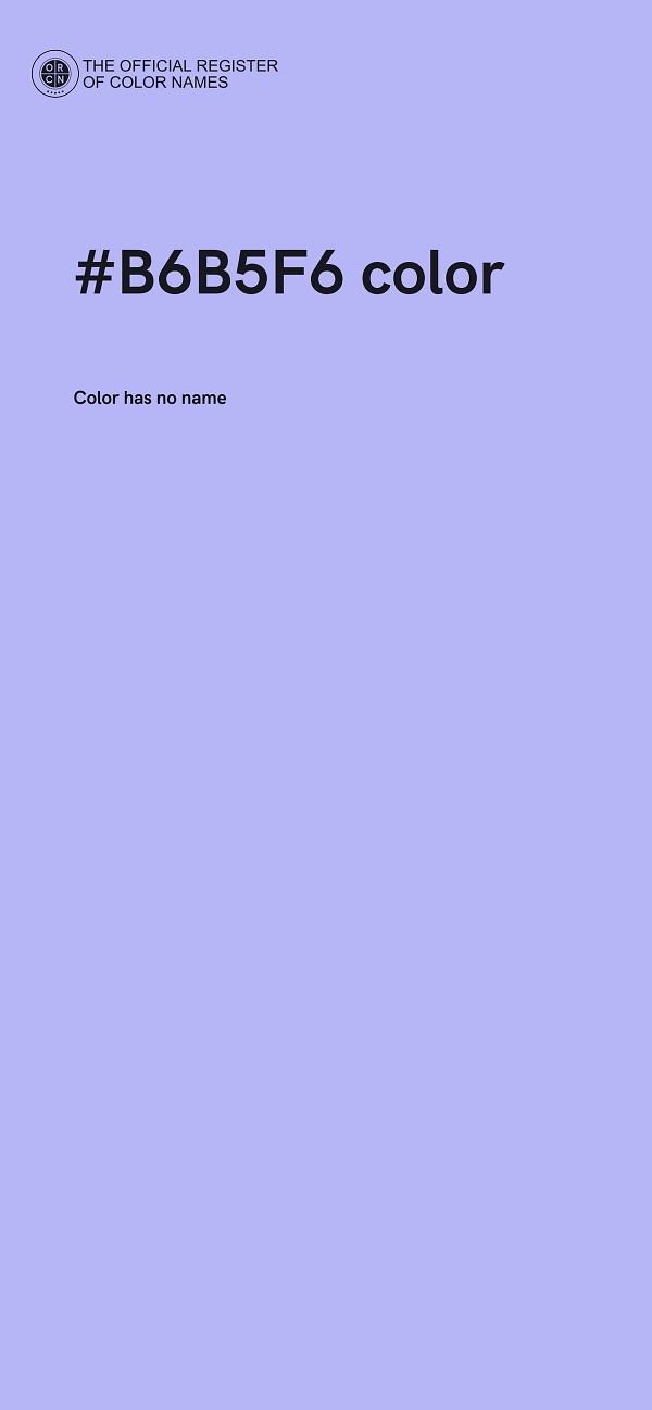 #B6B5F6 color image