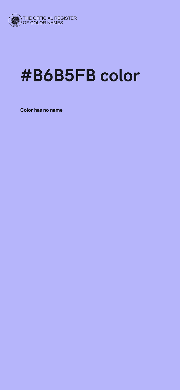 #B6B5FB color image
