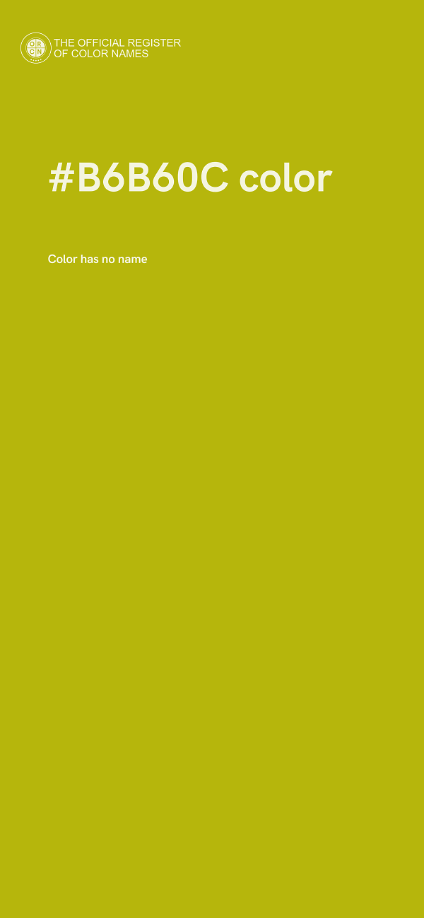 #B6B60C color image