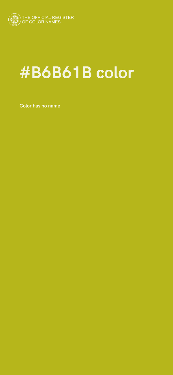 #B6B61B color image