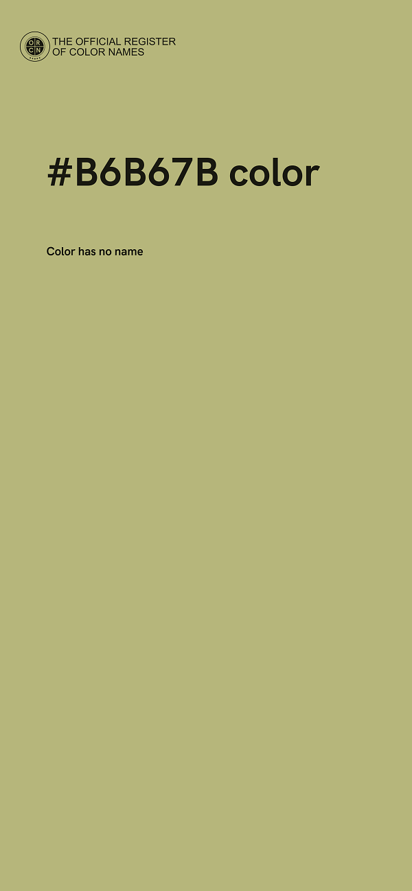 #B6B67B color image