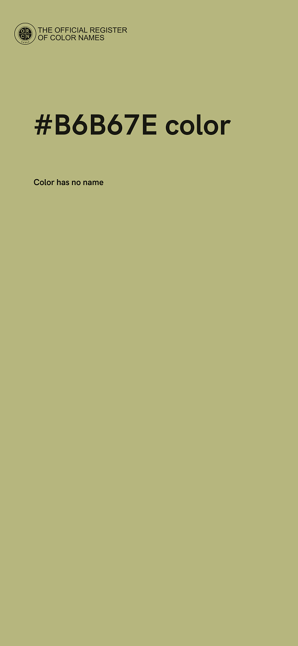 #B6B67E color image