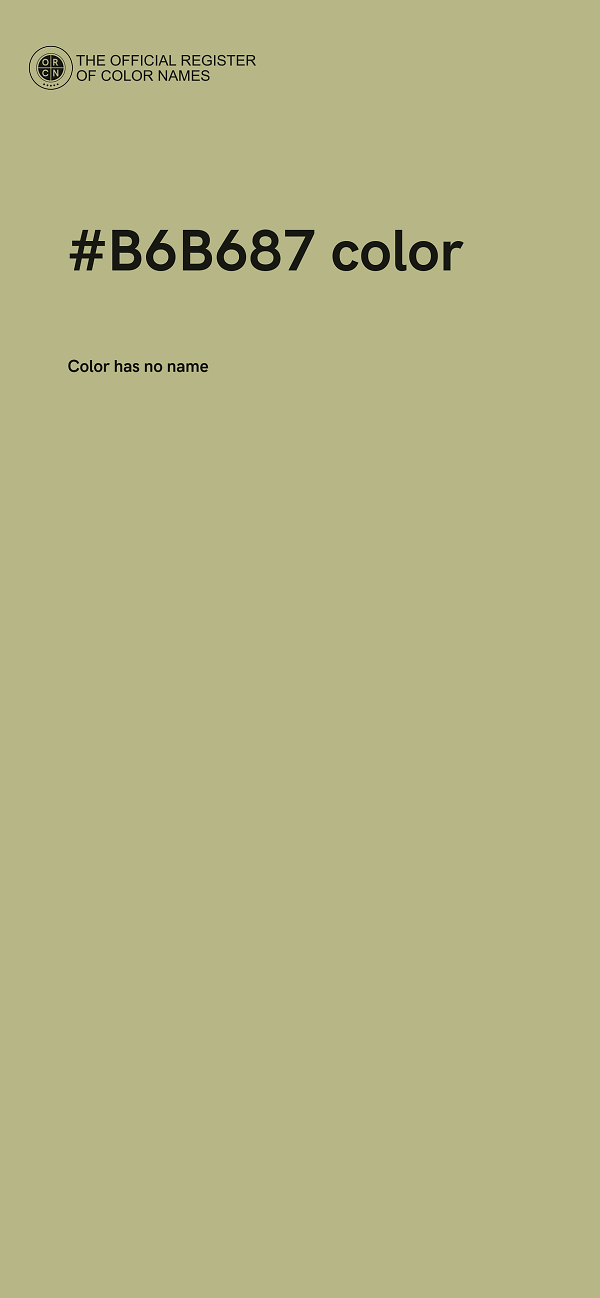 #B6B687 color image