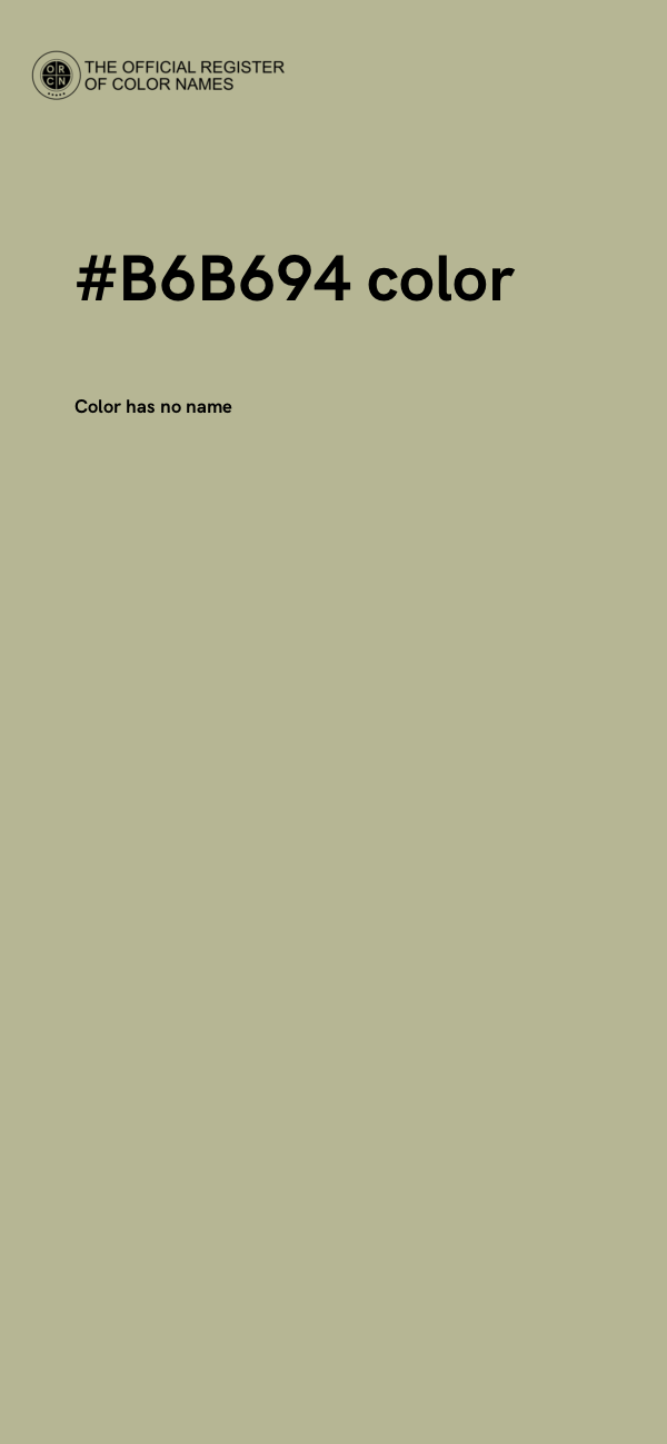 #B6B694 color image