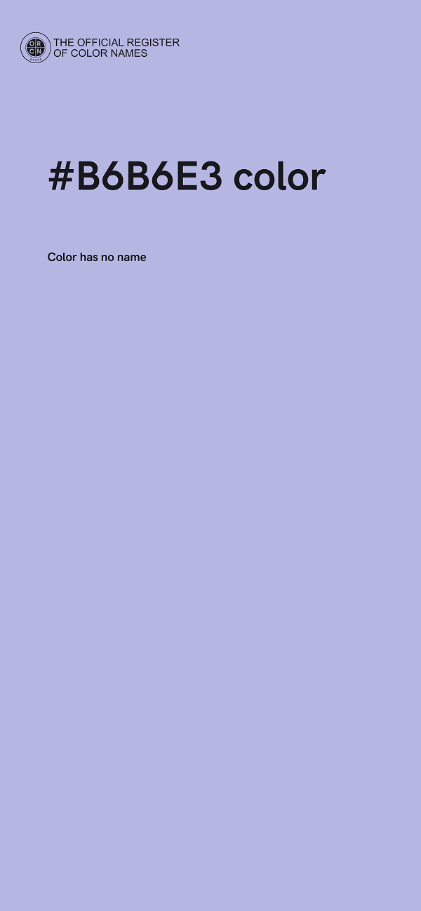 #B6B6E3 color image