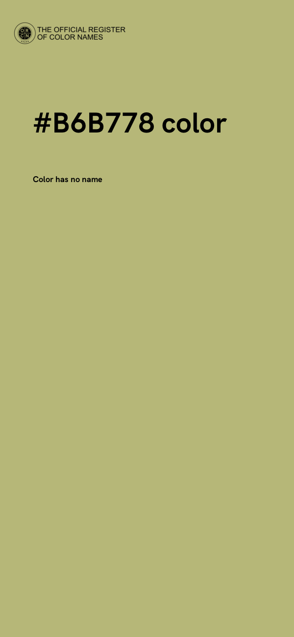 #B6B778 color image