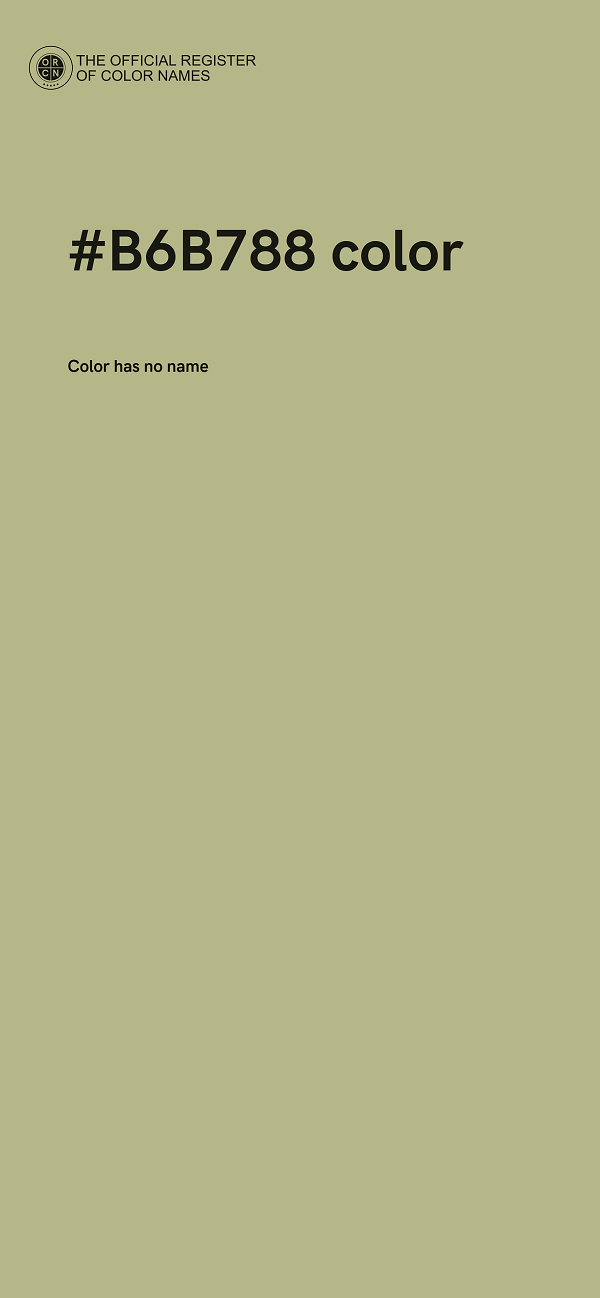 #B6B788 color image