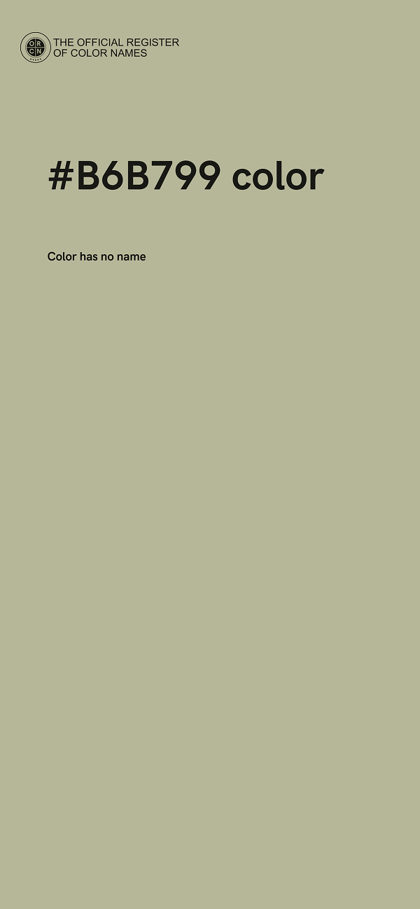 #B6B799 color image