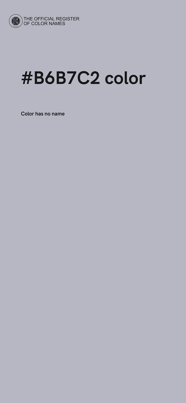 #B6B7C2 color image