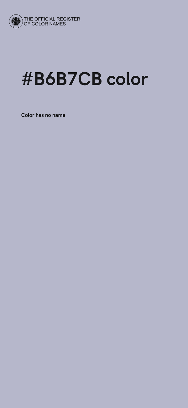 #B6B7CB color image
