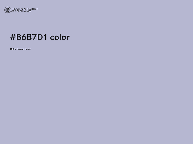 #B6B7D1 color image