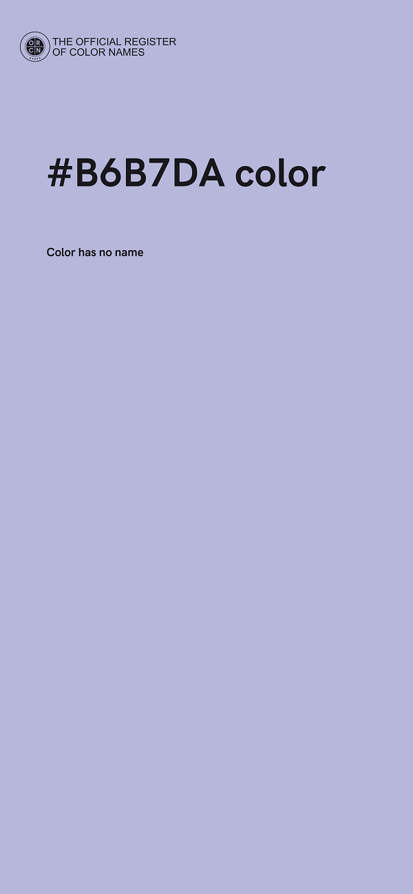 #B6B7DA color image