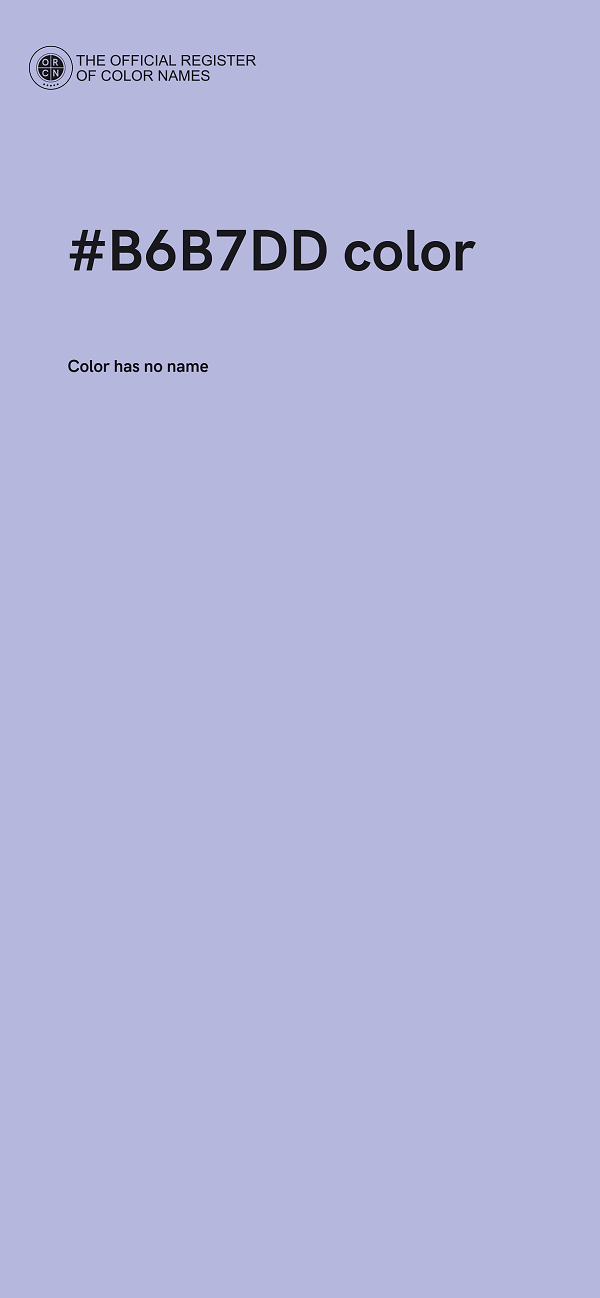 #B6B7DD color image