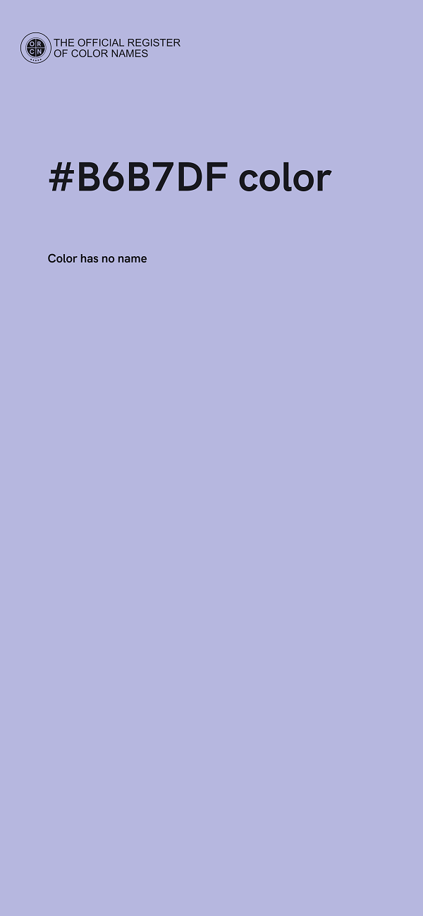 #B6B7DF color image