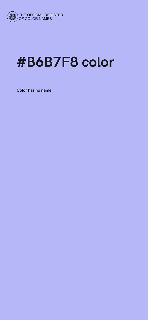 #B6B7F8 color image