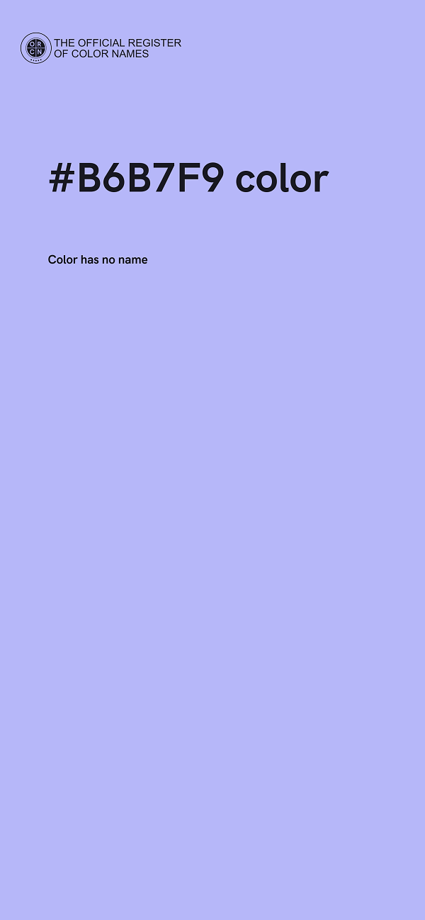 #B6B7F9 color image