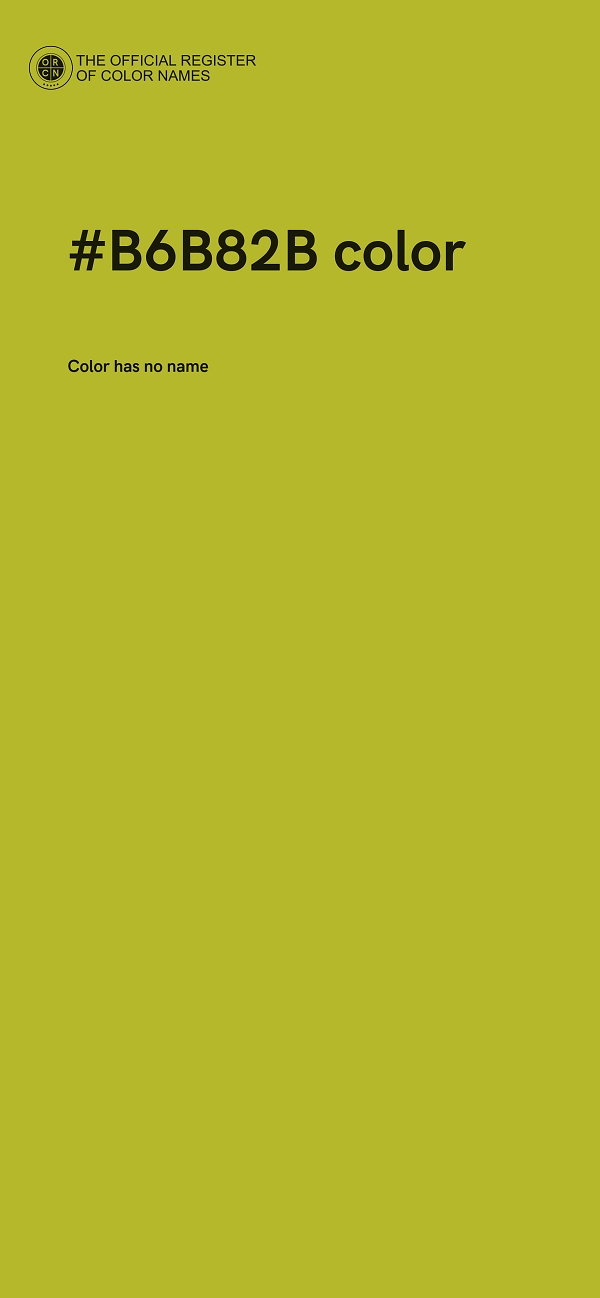 #B6B82B color image