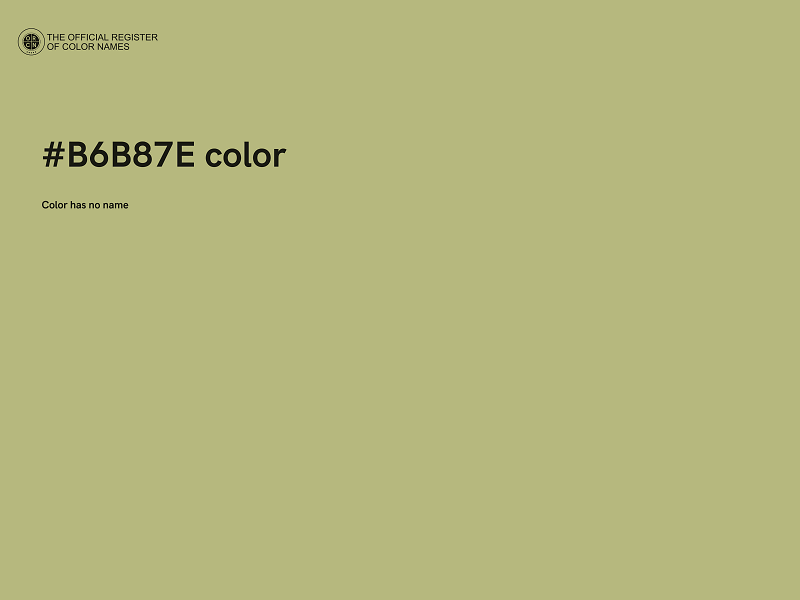 #B6B87E color image