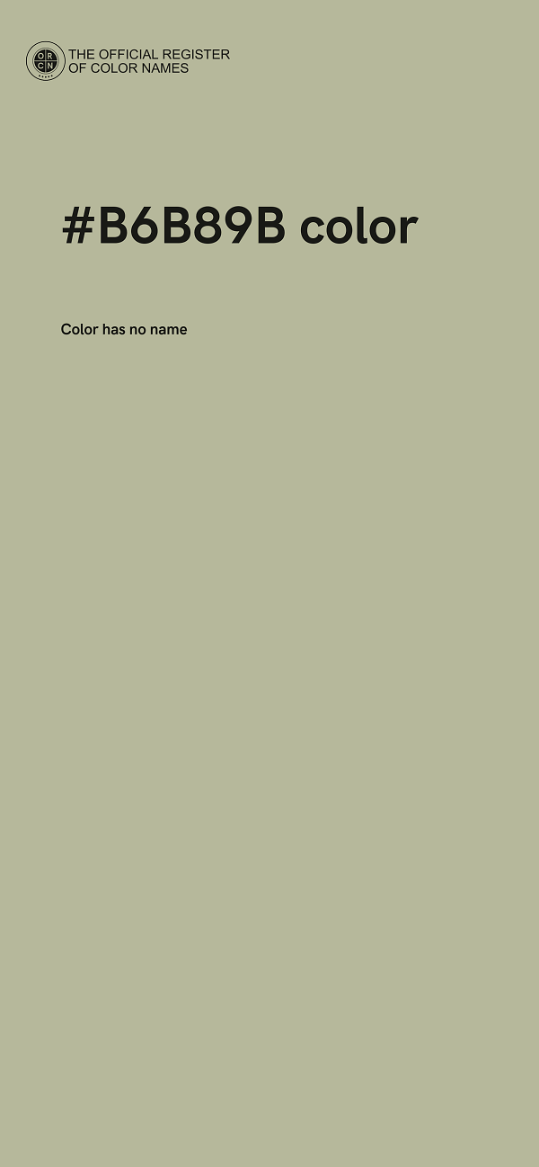 #B6B89B color image