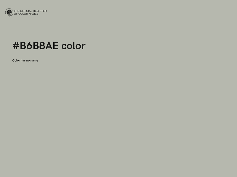 #B6B8AE color image