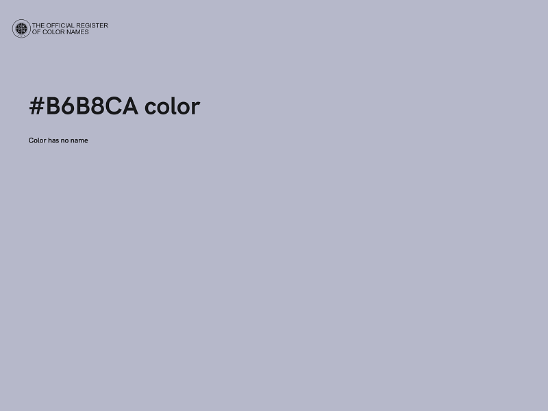 #B6B8CA color image