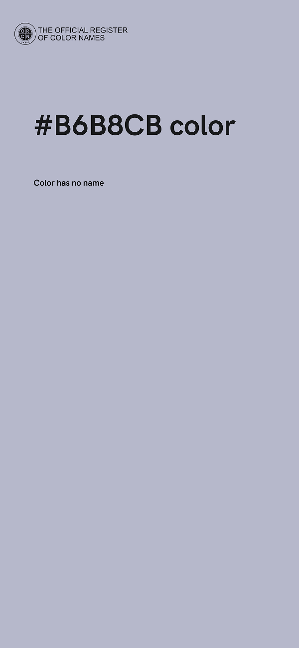 #B6B8CB color image