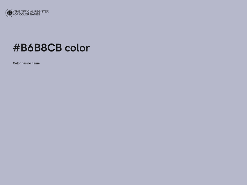#B6B8CB color image