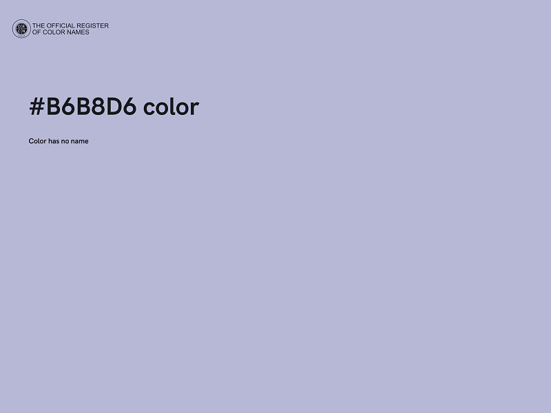 #B6B8D6 color image