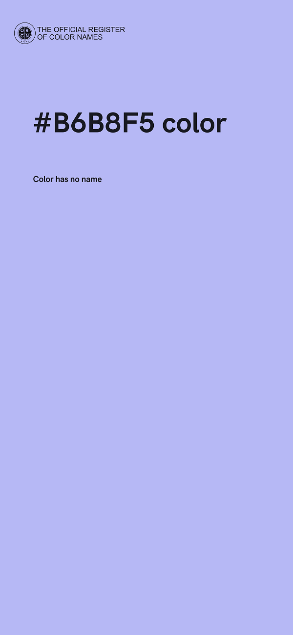#B6B8F5 color image