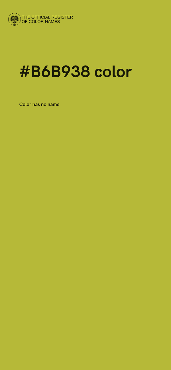 #B6B938 color image