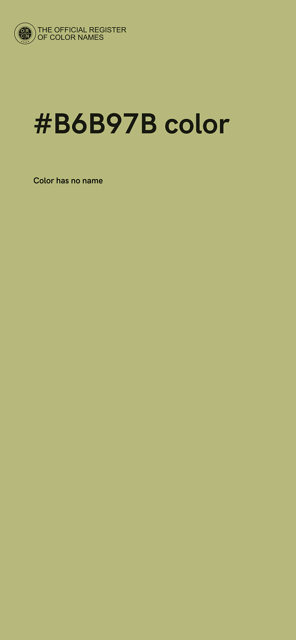 #B6B97B color image