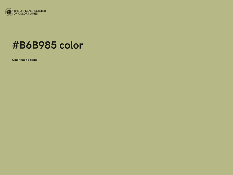 #B6B985 color image