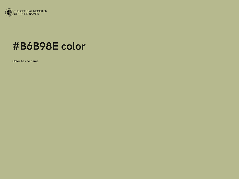 #B6B98E color image