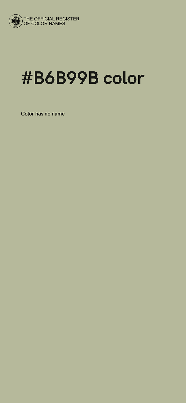 #B6B99B color image