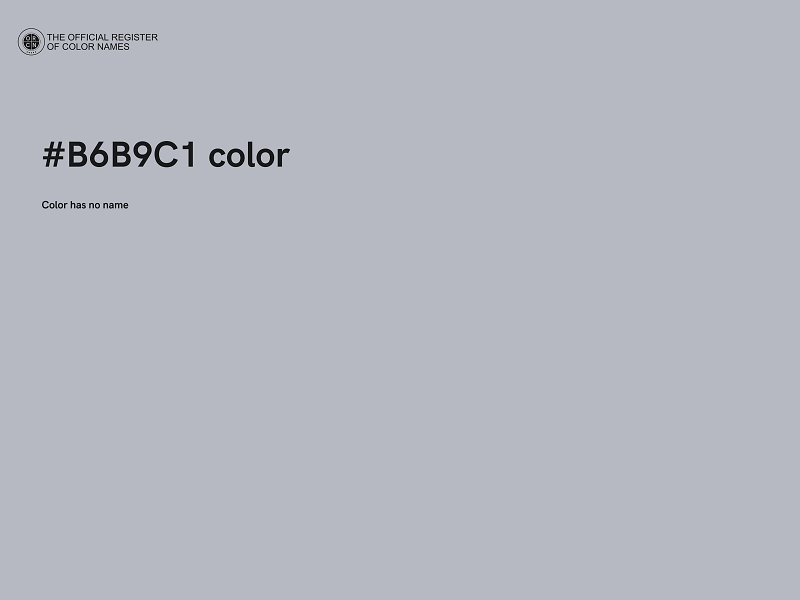 #B6B9C1 color image