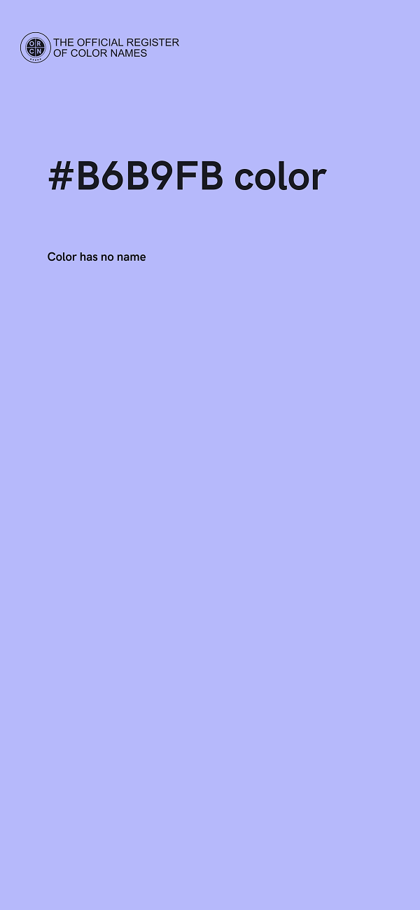 #B6B9FB color image