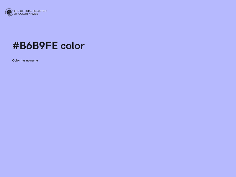 #B6B9FE color image