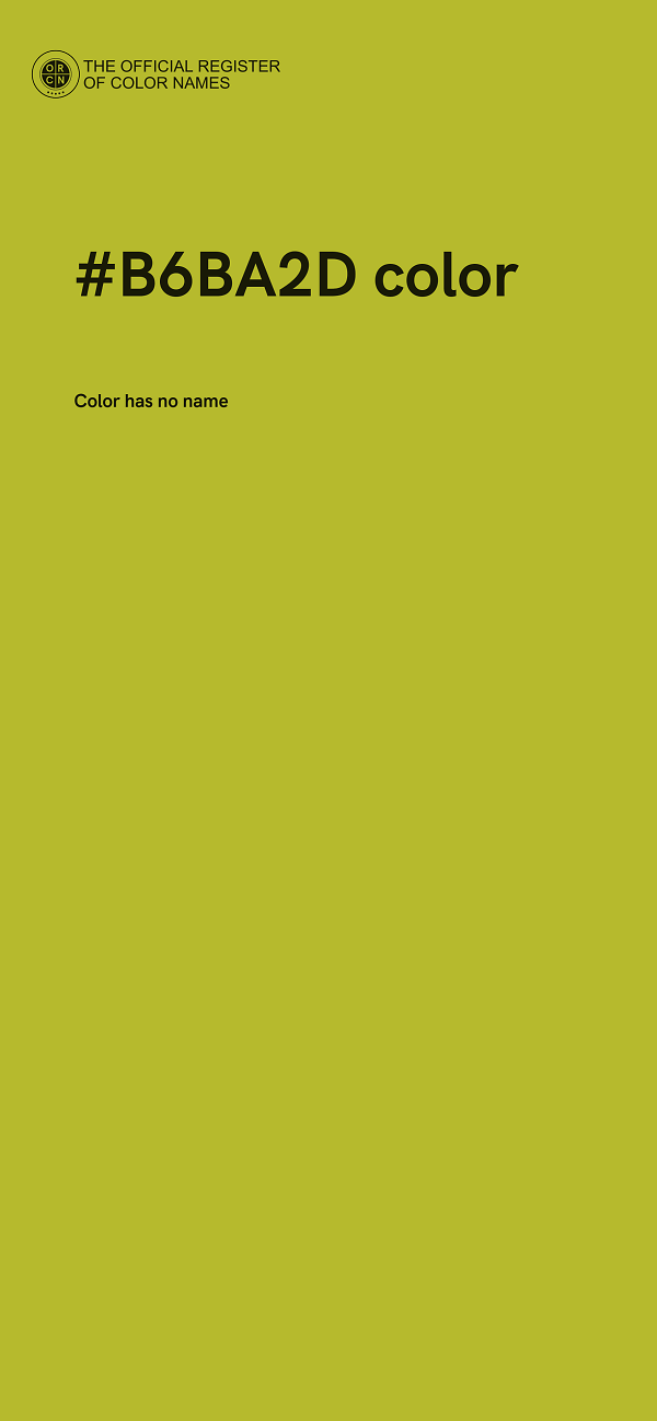 #B6BA2D color image