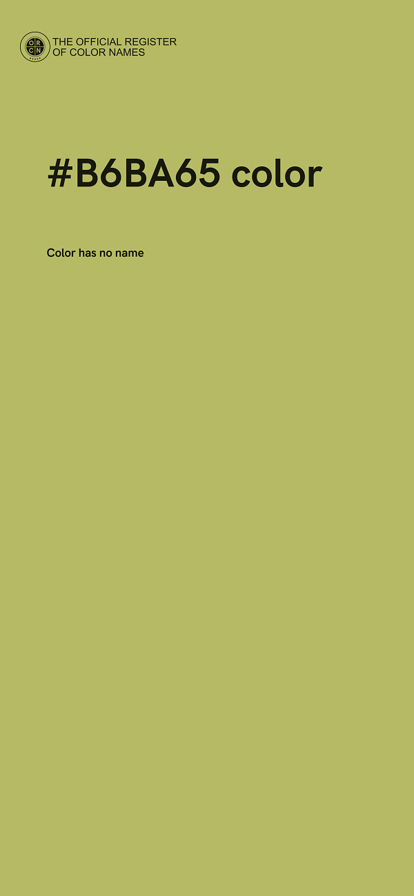 #B6BA65 color image