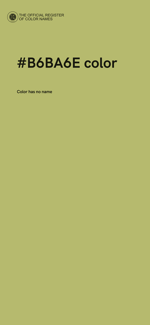 #B6BA6E color image