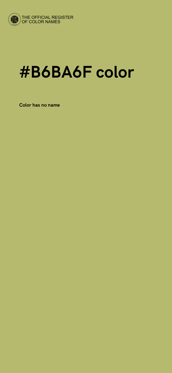 #B6BA6F color image