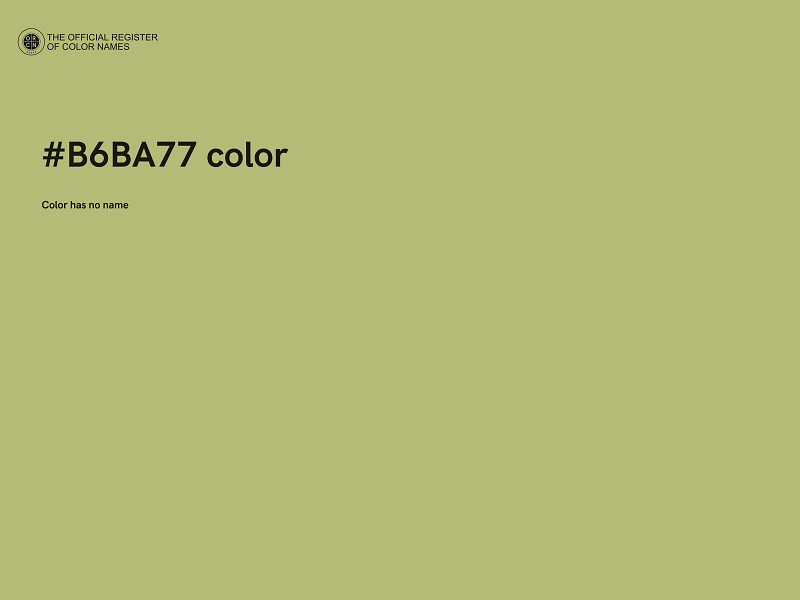 #B6BA77 color image