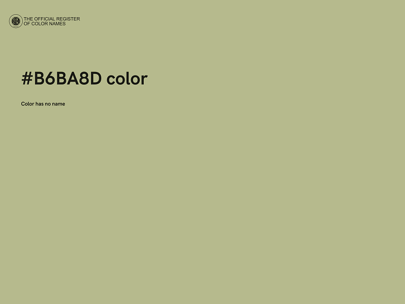 #B6BA8D color image