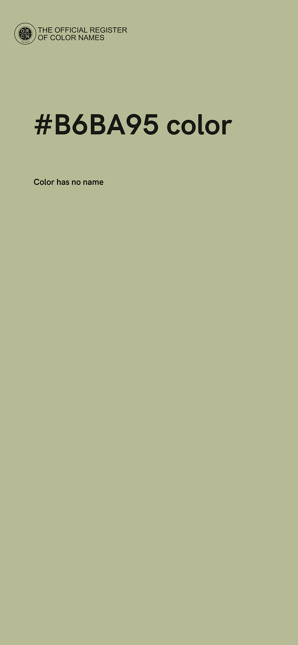 #B6BA95 color image