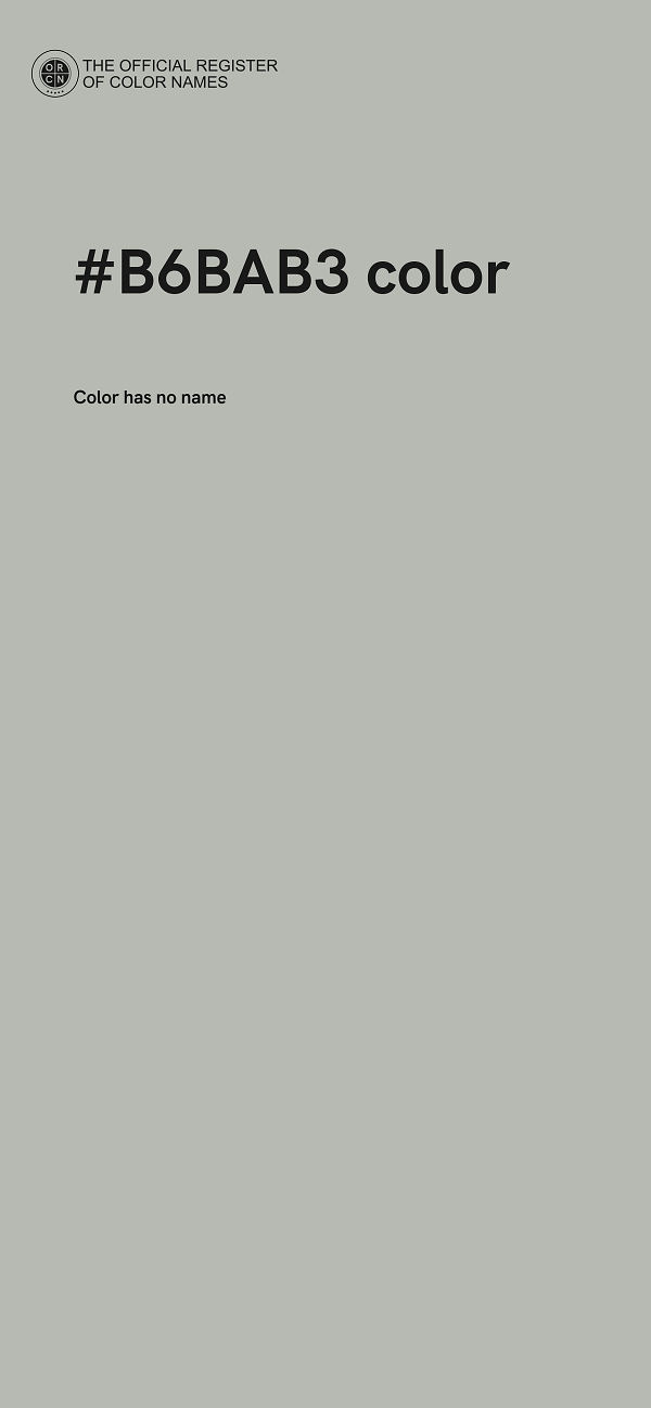 #B6BAB3 color image