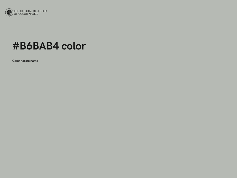 #B6BAB4 color image