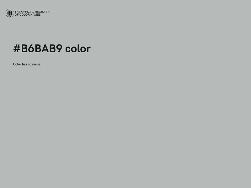 #B6BAB9 color image